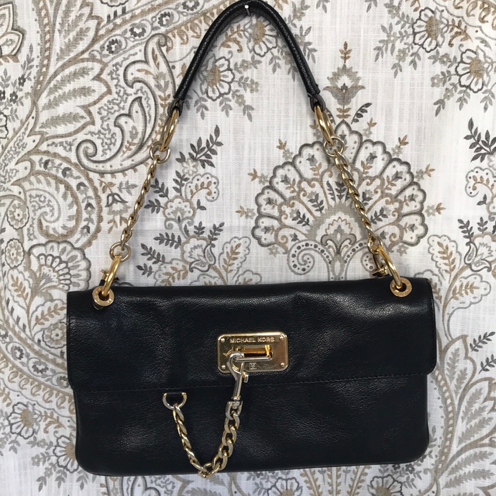 Michael Kors gold chain shoulder bag